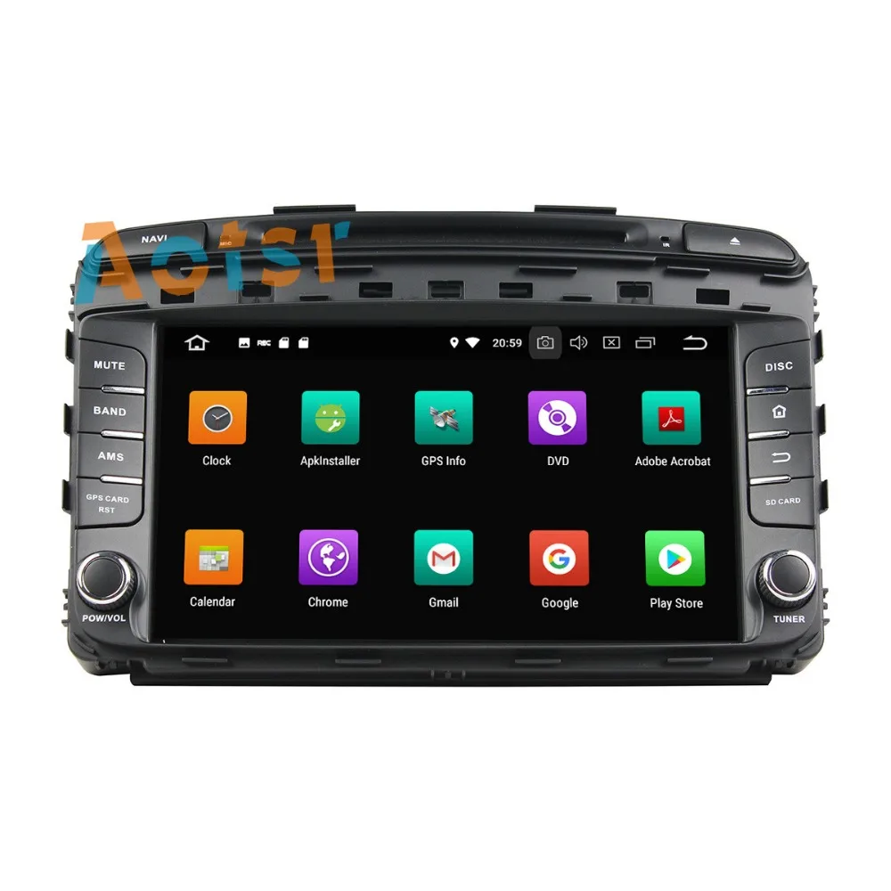 Excellent IPS Screen Android 8.0 Car dvd multimedia player head unit for Kia SORENTO 2015 GPS Navigation radio autostereo 4+32G Octa Core 1