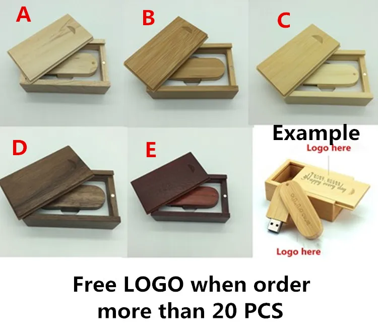 

Wedding Gift Printing logo Wooden USB 3.0 flash drive pen drives U Disk with Box Wood 8GB 16GB 32GB Memory stick pendrive gifts