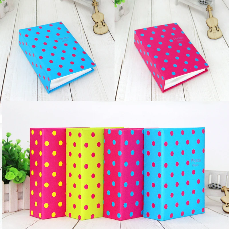 

Polka Dot Point 100 Pockets 1Pcs 6 Inch Insert Album Album Photo Storage Case Fashion Home Family Friends Saving Memory Souvenir