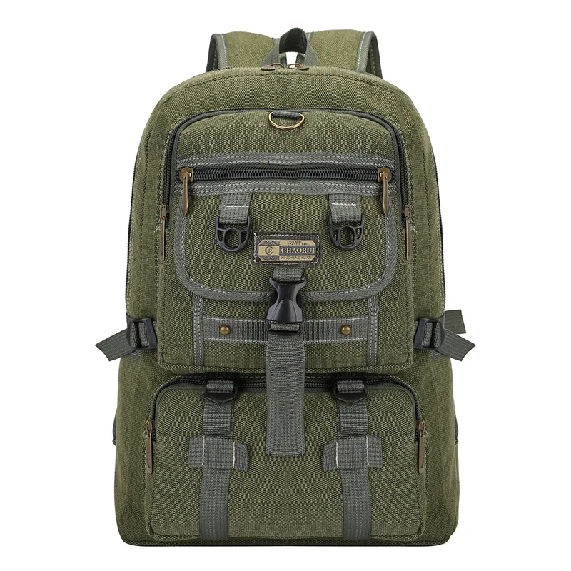 

New Waterproof Canvas Shoulder Bag Schoolbag Men Computer Backpack Male Leisure Light Backpack High Capacity Travel Leisure Bag