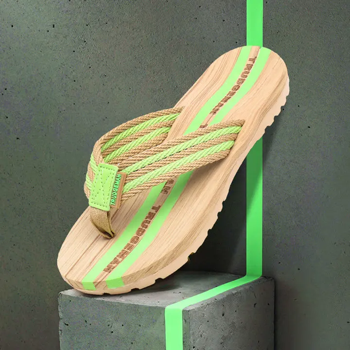 New Arrival Wood Grain Design Women's And Men's Summer Non Slip Sandals Outdoor & Indoor Flip-flops Beach Shower Slippers Shoes (18)