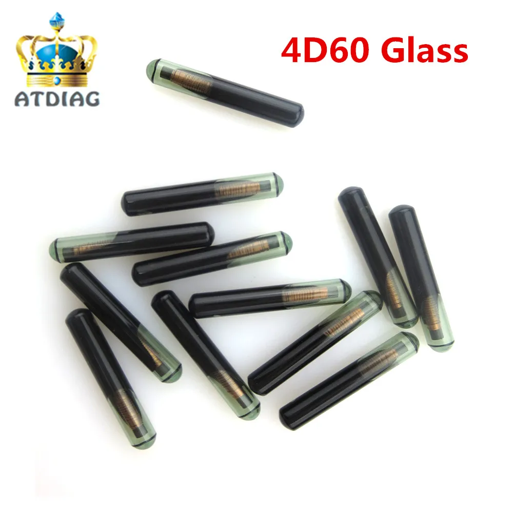 

4D60 80Bit transponder chip 4D60 glass for car remote key High quality for F-o-r-d ID4D60 10PCS/LOT