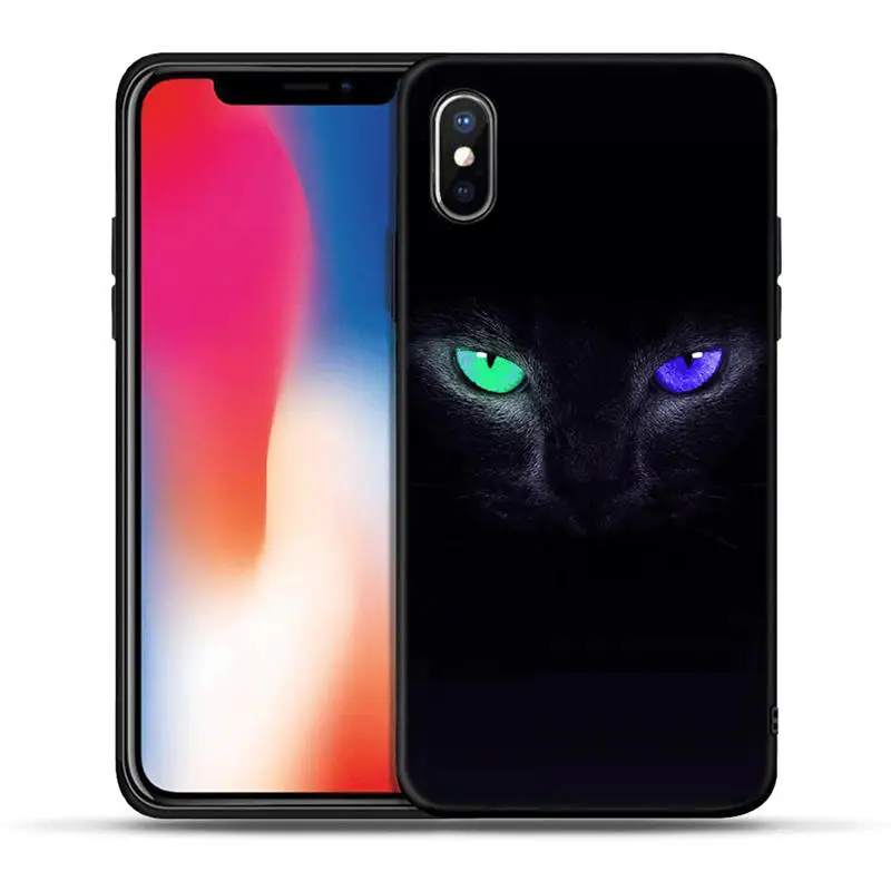 Крутой лев тигр Обезьяна Животное черный чехол ТПУ для iPhone X XR XS Max 8 7 6 6S Plus 5 5S SE Силиконовая задняя крышка Coque Fundas Etui