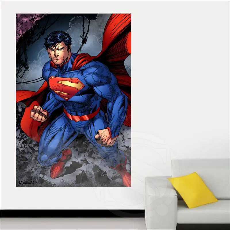 

New arrive Superman Canvas Silk Poster for Home Decor Custom Print painting Art Picture SQ0630-HXL