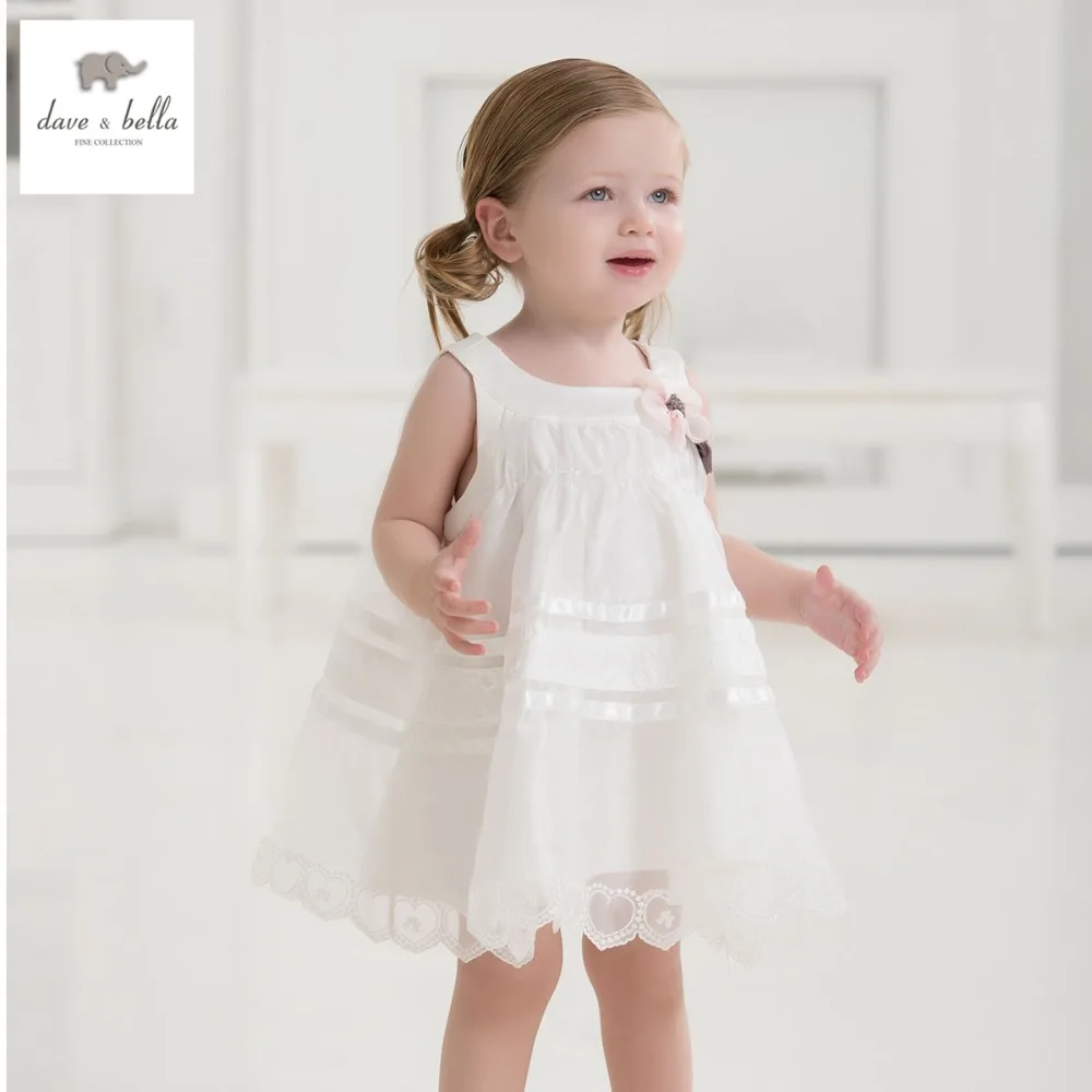 

DB1553 dave bella summer baby dress infant clothes girls party dress fairy dress toddle 1 pc kid princess dress