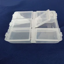 Queenme 6 сеток хранение для принадлежностей для дизайна ногтей чехол стразы бусы из драгоценных камней ювелирные аксессуары прозрачный пластиковый пустой контейнер Органайзер коробка