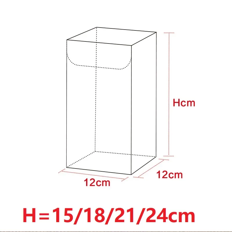 1212Hcm Transparent Waterproof PVC Clear Plastic Packaging Toys Boxes Craft Gift Wedding Candy Favor Bags Party Supplies (2)