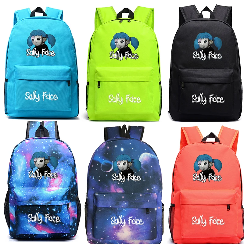 

Beautiful Sally Face Students Back to School Gift Backpack Fashion New Pattern Travel Shoulder Rucksack Men Women Laptop Mochila