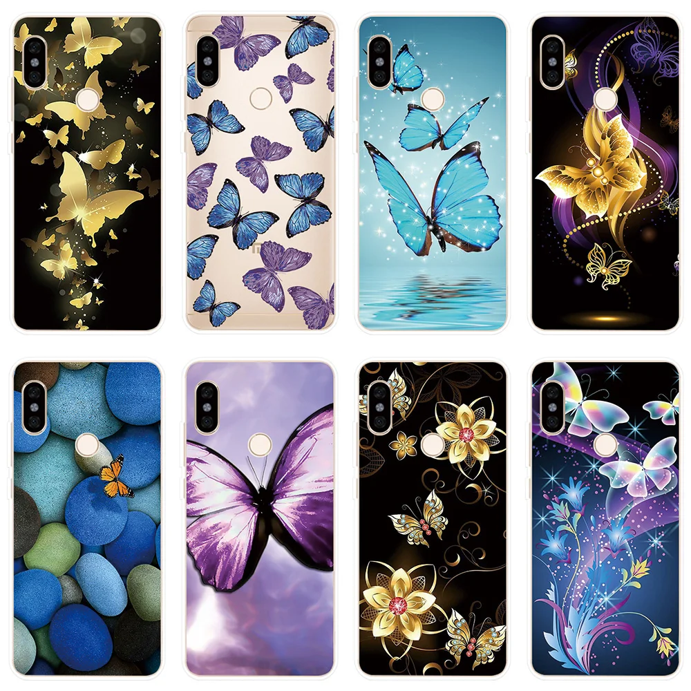 

Phone Case for Xiaomi Redmi 7 Note 7 Pro 6 6A 4 5A 5 Plus Prime Cover Colorful Butterfly Couqe For Redmi 4X 4A Y1 Lite Y2 Case