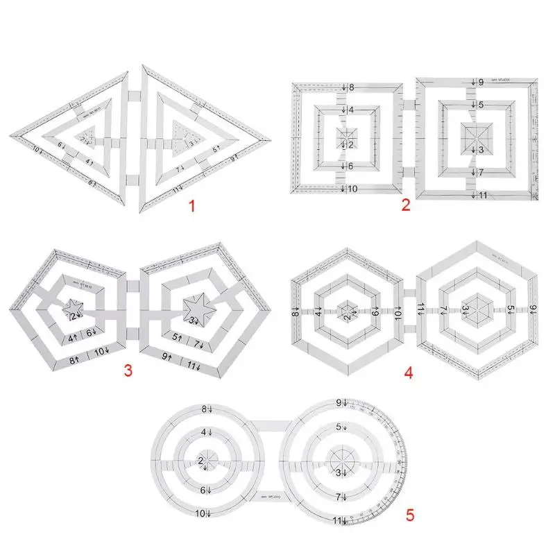Ручной работы одеяло шаблоны акриловая Лоскутная линейка DIY одеяло er инструмент для рисования
