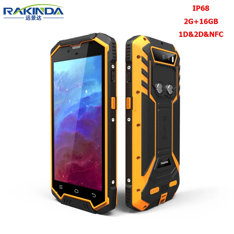 

Rakinda S2 Plus-2G/16GB IP68 Android 5.1/7.0 PDA 2D Barcode Scanner with NFC for Inventory Management and Logistics