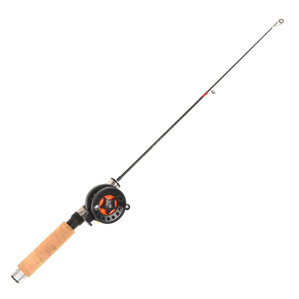 Telescoping Ice Fishing Rod Reel Set Mini Pole Winter Ultralight Ice Fishing Reel with Rod 4 Type for Carp Fishing Tackle Pesca - Цвет: Белый