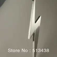 10 шт. супер мужские любимые ювелирные изделия полированная нержавеющая сталь 25*45*2 мм Молния подвеска в виде значка без цепи, отличный день рождения, подарки