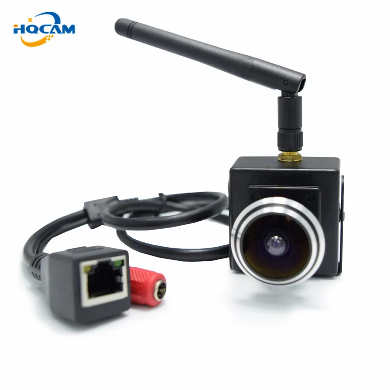  HQCAM CAMHI 720P mini wifi IP camera wireless webcam 1.78 mm wide Angle fisheye lens support SD car