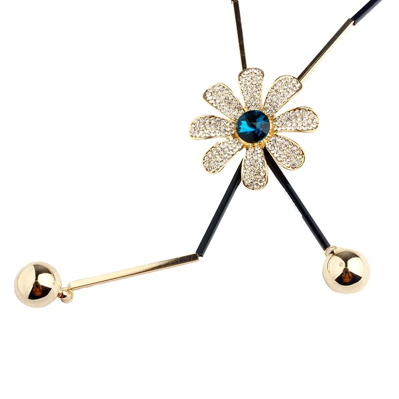 Collar Colgante Mujer Diseño Flor Bijoux Oro Joya Tendencia Regalo ideal Pareja