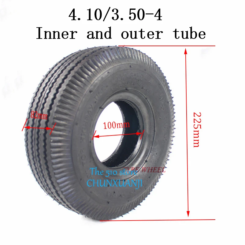 2 Camere D'aria 4.10/3.50-4 Per Carrelli, Transpallet, Spazzaneve - Pneumatici