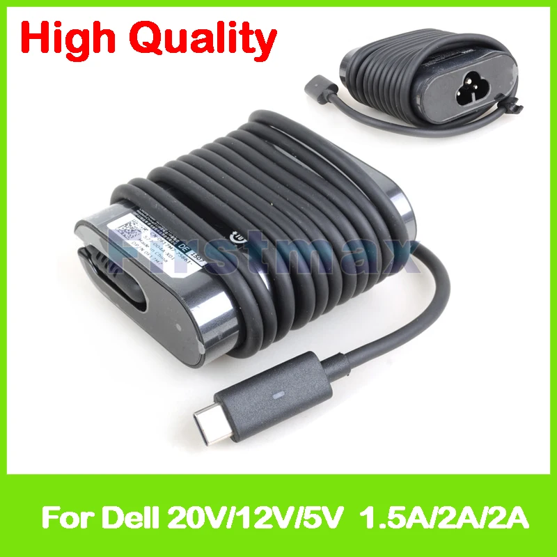 power adapter 1 type AC 2A 20V 12V HA30NM150 USB C 24YNH Latitude C type 1.5A 30W for 0F17M7 2A 5V Dell power adapter