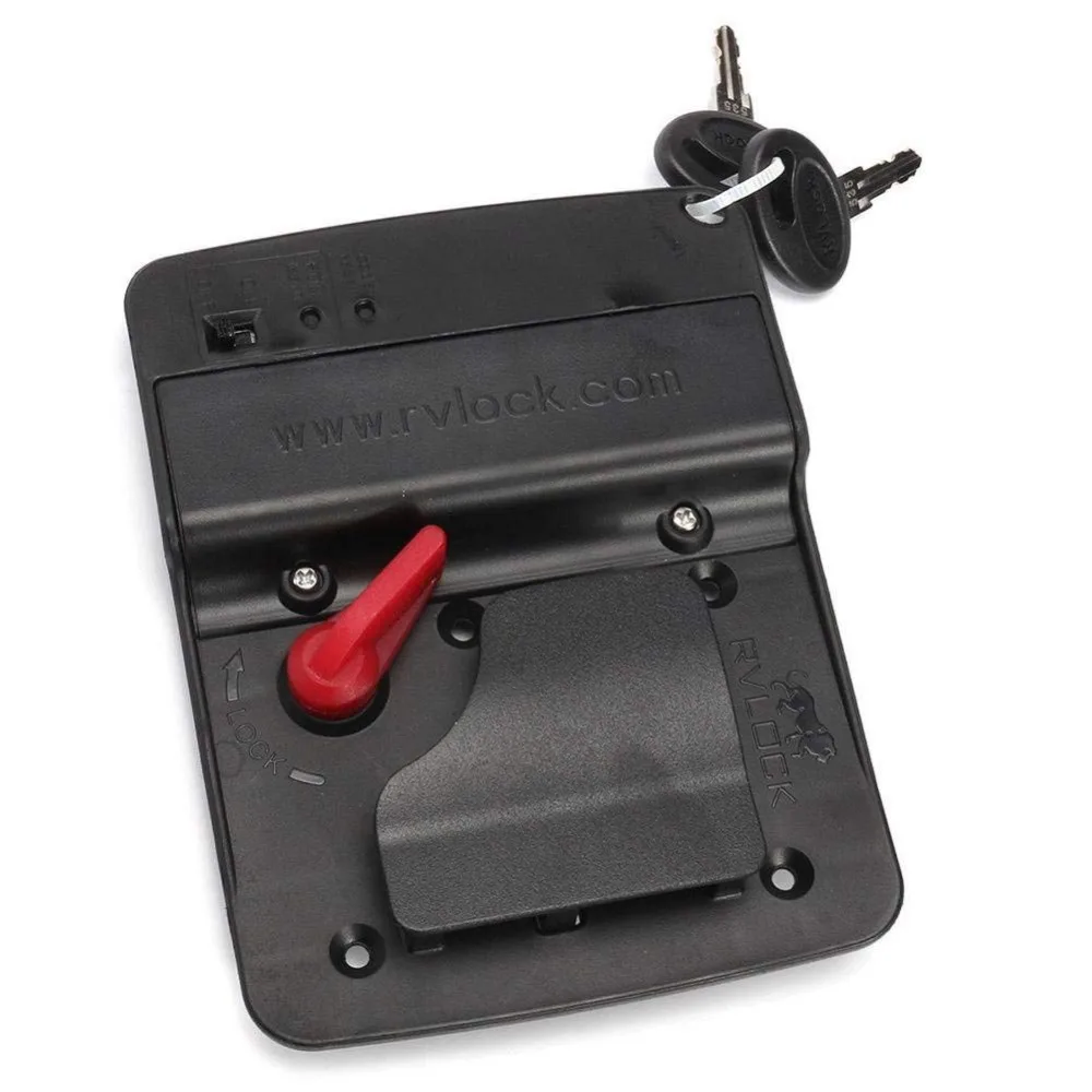 Черный RV бесключевая дверь замок защелка ручка Deadbolt Новый Кемпер трейлер|door lock