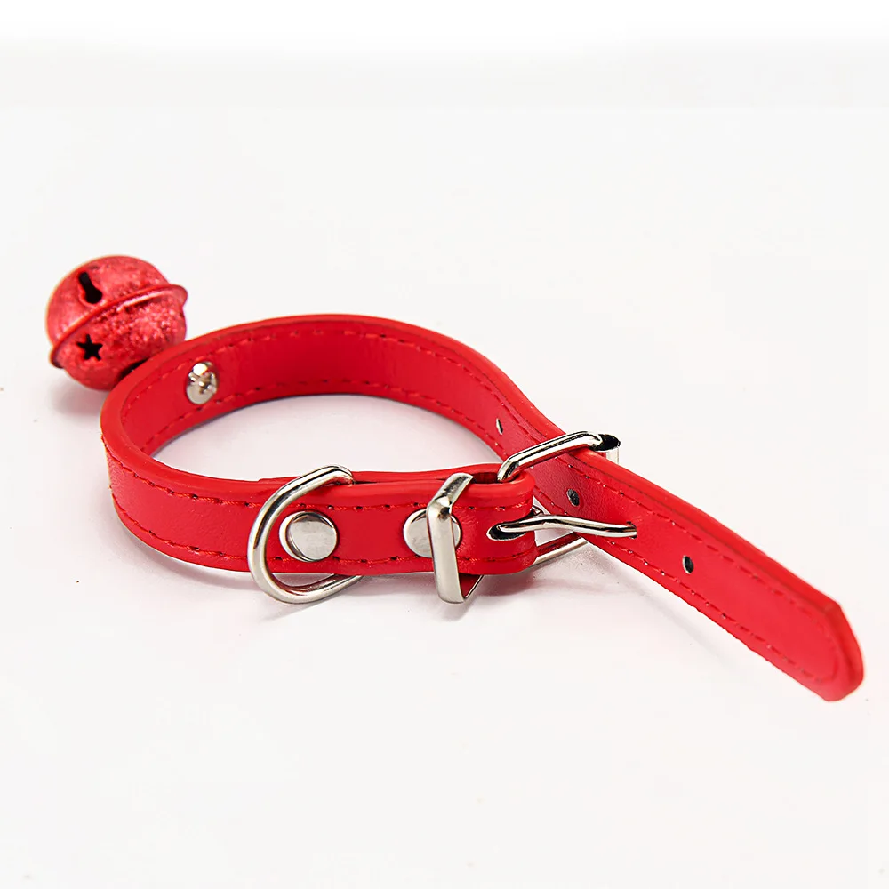 Pet Collars For Dogs Puppy Chihuahua Solid Bells Dog Collar For Cats Pitbull Training Basic (24)