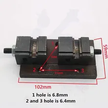 Зажимной патрон для ключей с кнопкой для DEFU 368A копировально-фрезерный станок для обработки замочных ключей, запасные части приспособления штукатурки [один набор]