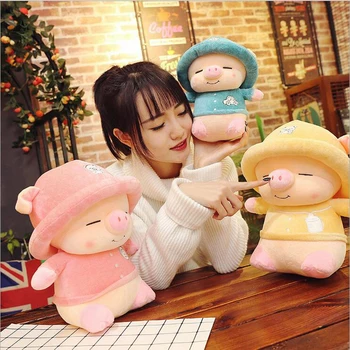 

High Quality Soft Plush Doll Pet Pig Cute Cartoon Plush Toy Stuffed Animal Children's Birthday Gift