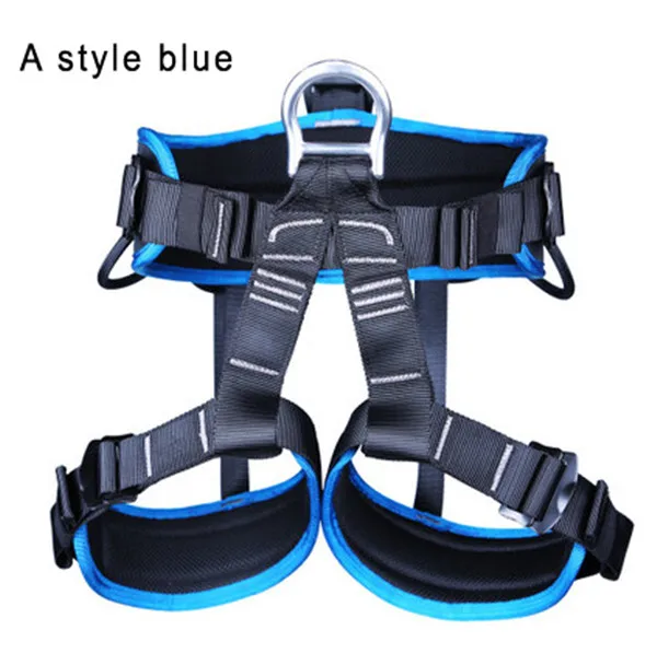 A style blue Для спасательных скалолазаний, раппеллинг, занавес, оборудование для очистки стен, высокое качество, защита талии, ремни безопасности - Цвет: A style blue