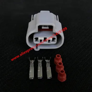 

50/100 Sets 3 Pin DS-BN-3F-GR Waterproof Automobile Connector 90980-11145 VSS Speed Sensor For TOYOTA Carola Corolla Alto 11143