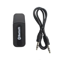 Mini Media Receiver USB Wireless Bluetooth Stereo Music Receiver Dongle Kit With 3.5mm Jack Audio Cable For Xiaomi Samsung HTC