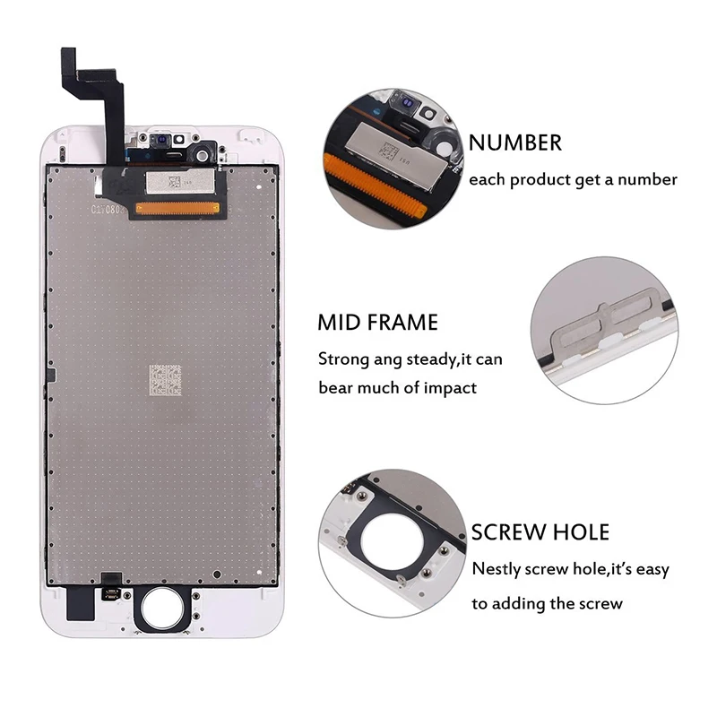 CHAMDEO для iPhone 6S Plus ЖК дисплей сенсорный экран дигитайзер панель сборка запасная