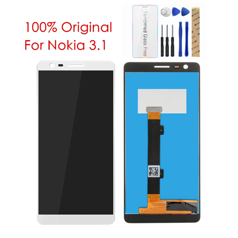 100% Оригинальный ЖК дисплей для NOKIA 3 1 сенсорная панель экран дигитайзер в сборе