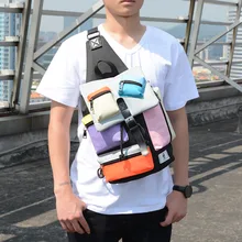 Новая модная повседневная сумка на плечо семи цветов, практичная Мужская нагрудная сумка с зарядкой через usb, многофункциональная женская сумка через плечо из Оксфорда