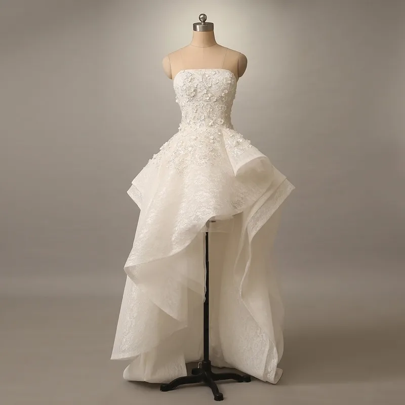 Elegant-Strapless-Lace-Muslim-Arabic-Prom-Dresses-2016-High-Back-Low-Front-Applique-Ball-Gown-Formal (2)
