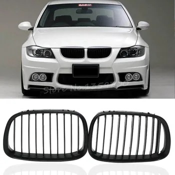 

New 1 Pair Black Front Kidney Grille Insert Grilles For BMW 5 Series E39 525/528/530/535/540 M5 1995-2004 Couple GR-00006
