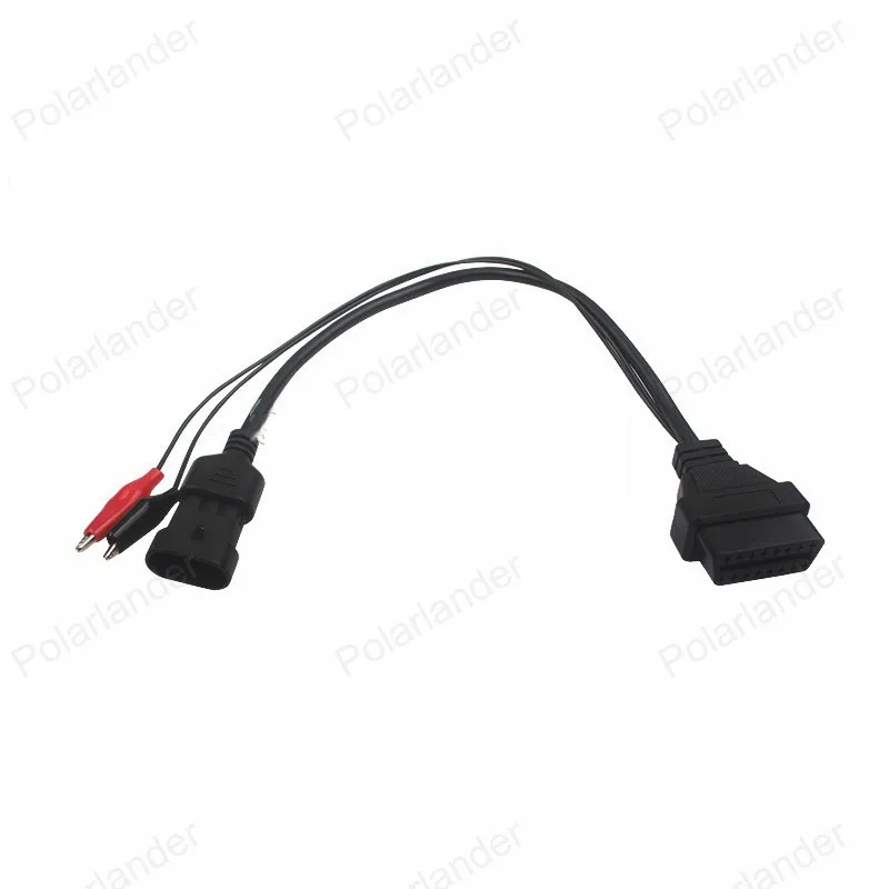 Кабель авто БД для fiat 3pin диагностический кабель подходит для Fiat/Alfa/Lancia до 16 Pin OBDII OBD2 OBD-II разъем адаптера