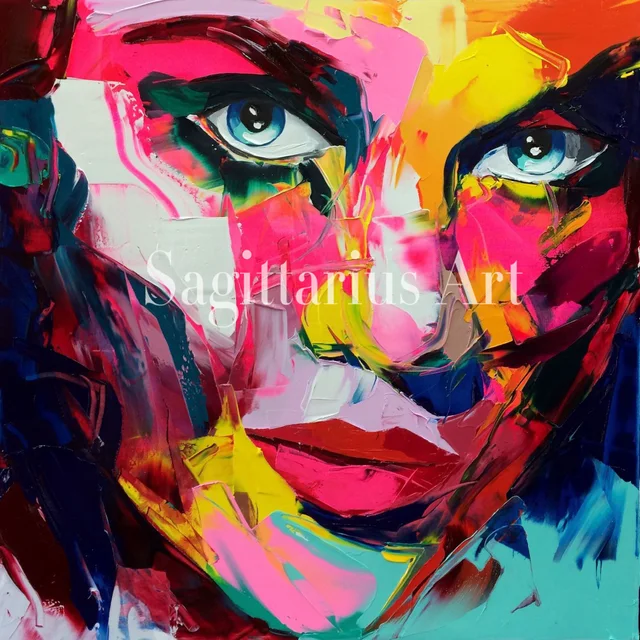 francoise nielly designers hand painted palette knife modern