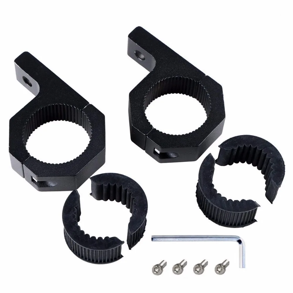 2pcs Mounting Bracket Tube Clamp Roof Roll Cage Holder Pair For Work