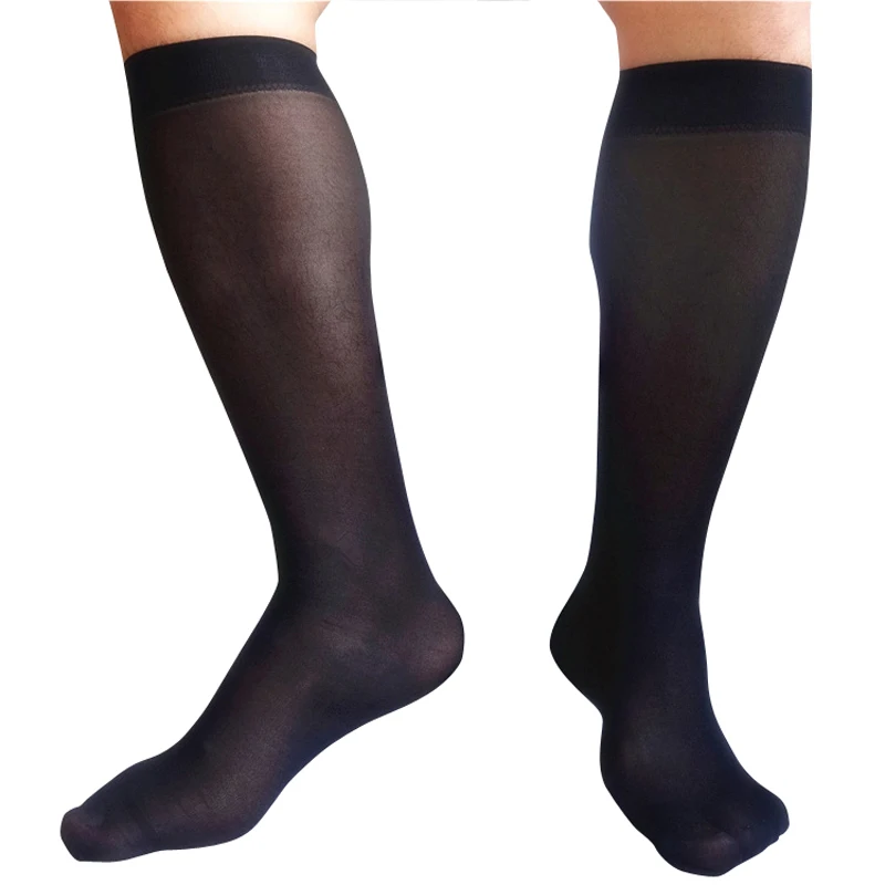 Gentlemen Silk Socks Sheer Thin Sexy Softy Slip Men Formal Dress Silk Socks Gay Male Sexy Silk Socks Brand Socks