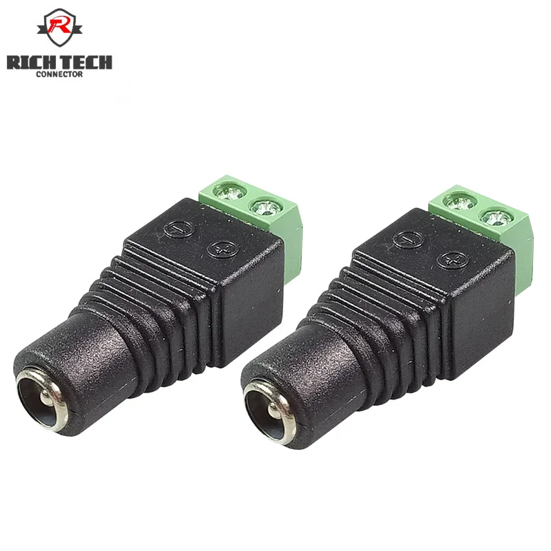 

50pcs CCTV Video Balun 5.5X2.5mm Female Jack Wire Terminals Connector DC Jack