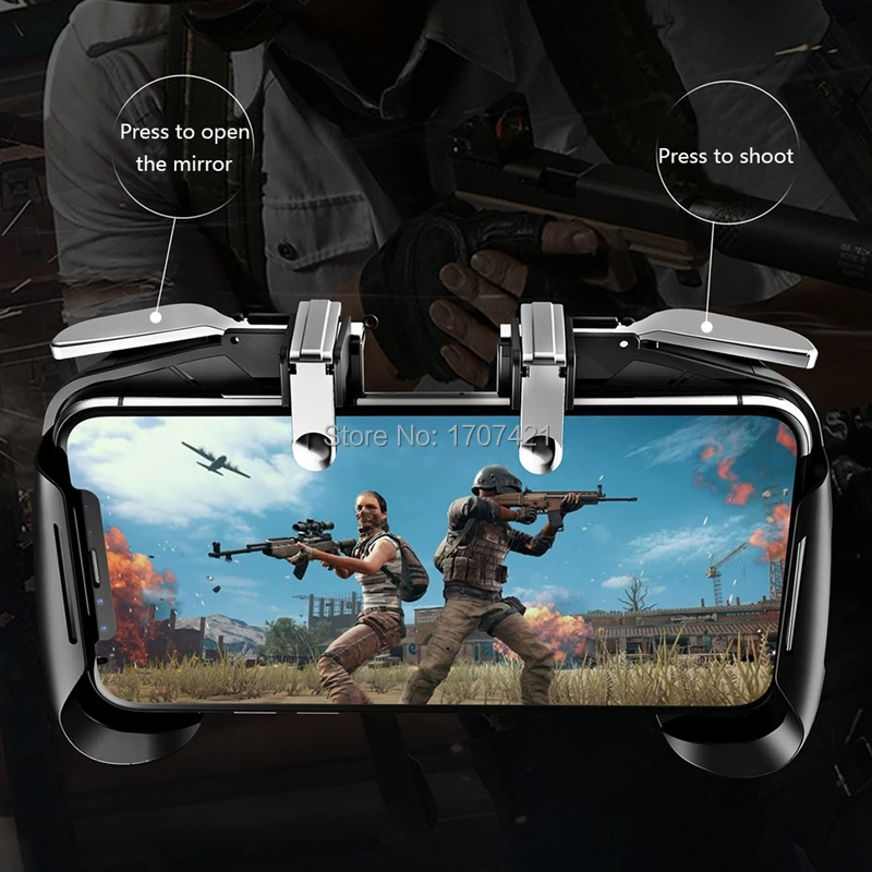 Pubg Mobile Gamepad Pubg Controller for Phone L1R1 Grip with Joystick  Trigger L1r1 Pubg Fire Buttons for iPhone Android IOS (4)