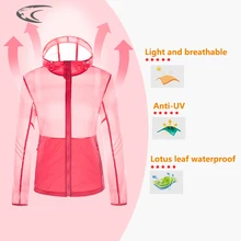 Women Lightweight Sun-protective Hiking Jackets Quick Dry Anti-UV Skin Outdoor Sports Coats Soft Breathable Female Windbreaker men women running sun protective skin cycling jacket outdoor windbreaker anti uv quick dry camping hiking fishing skin coat