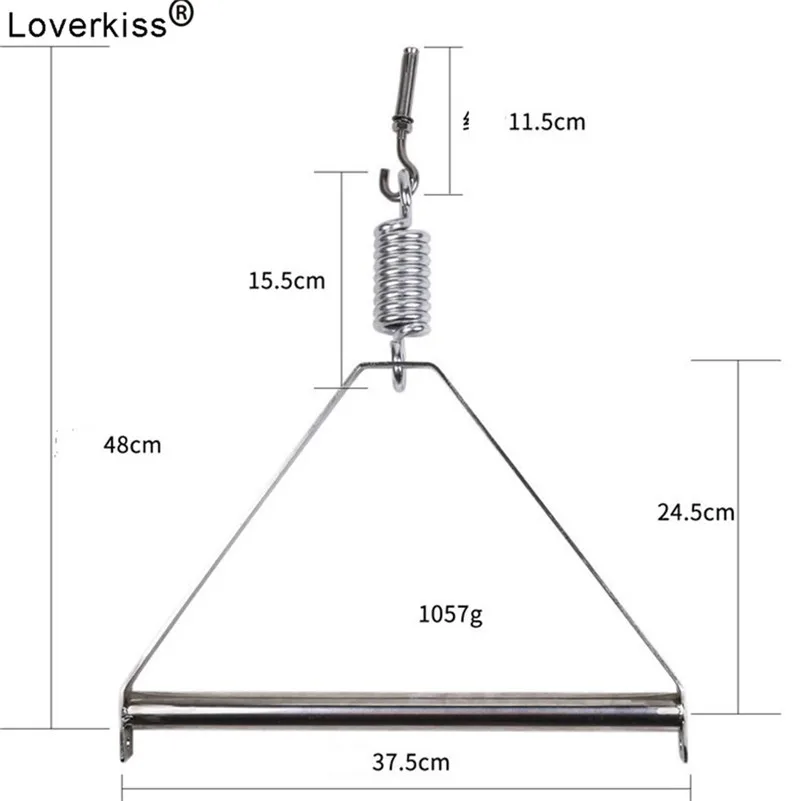 Loverkiss Hanging Sex Swing BDSM Set Metal Tripod and Sex Swing Tease Position Door Sex Swing BDSM Sex Furniture for Couples 4