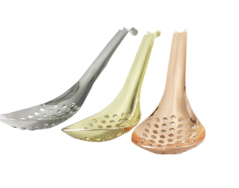 Cocktail Spoon Molecular Mixologist Slotted Bar Spoon Spherification Spoon