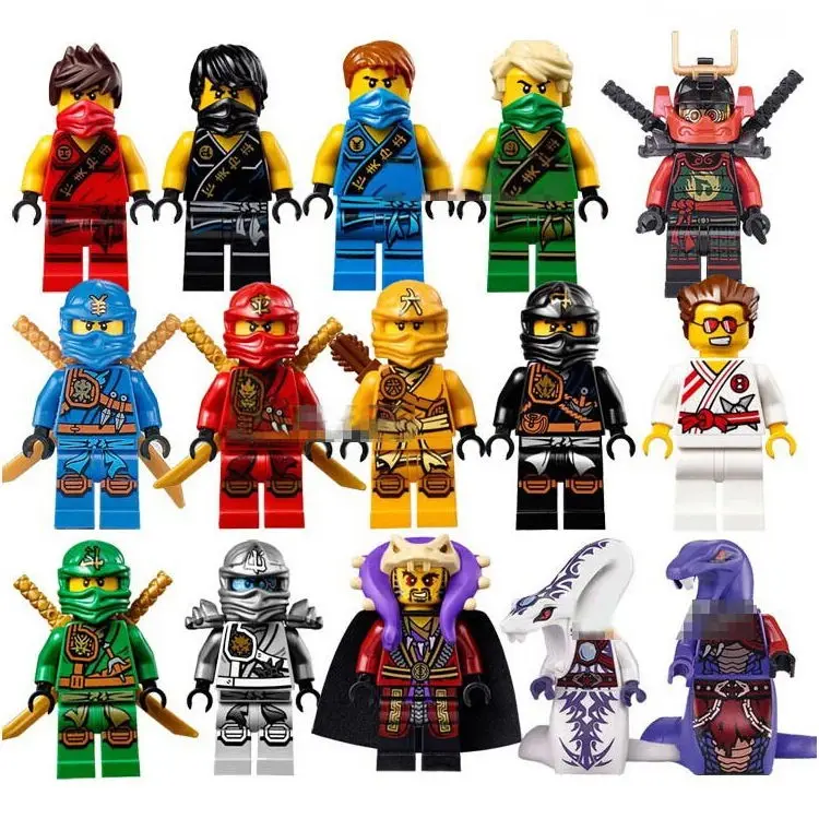 

hot compatible LegoINGlys NinjagoINGlys Set NINJA figures Kai Jay Cole Zane Nya Lloyd Building blocks With weapon Toys
