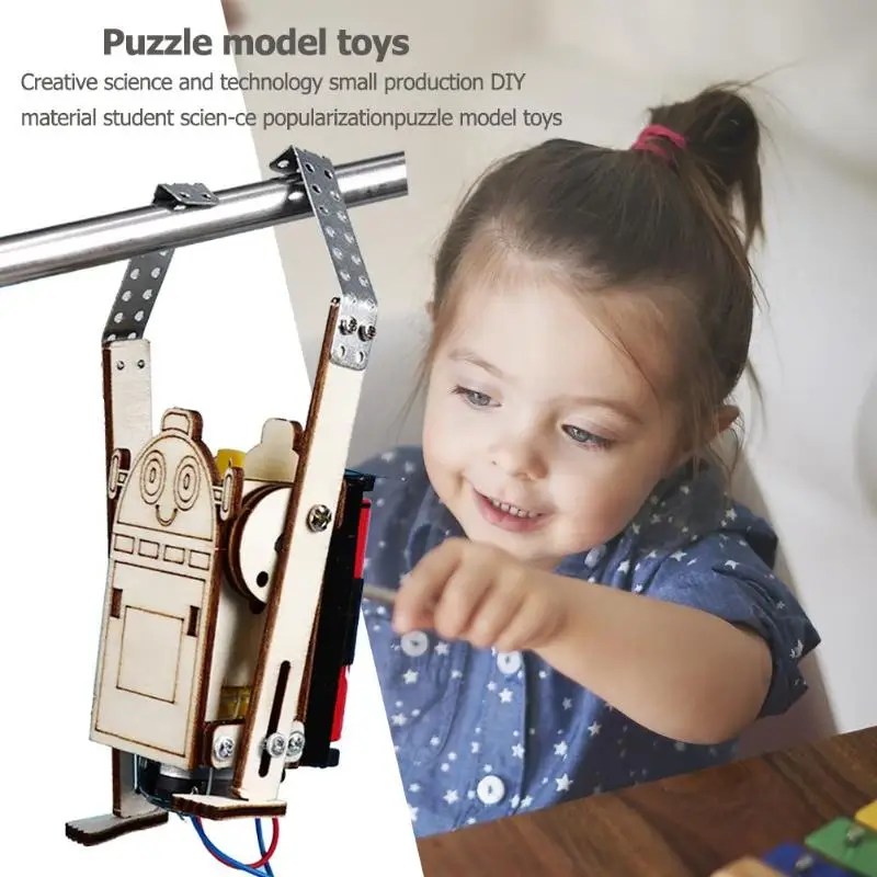Детские развивающие Модели Строительные наборы робот веревка скалолазание модель эксперименты набор для детей DIY Развивающие игрушки