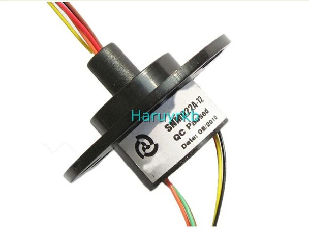 22mm 6 Conductors 6 Wires Capsule Compact Slip Ring 220V AC 250Rpm CCTV Monitor 