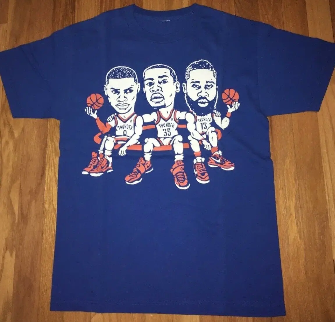 

OKC Thunder Russell Westbrook Kevin Durant James Harden Medium T Shirt Vintage