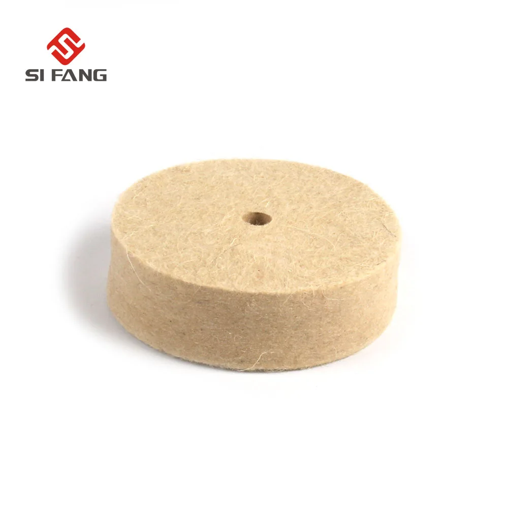 2pcs 8/" Wool Felt Polishing Buffing Wheel Jade Metal Mirror Surface Finish Bench