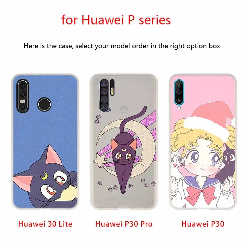 Лучший чехол для телефона Сейлор Мун друзья Huawei P40 P9 P10 P20 P30 Lite чехлы Pro P Smart 2019