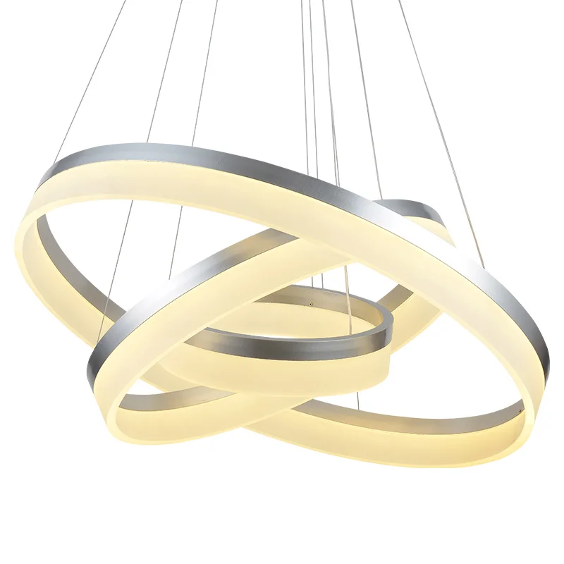 

80CM Single Ring Acryl Modern LED Pendant Lights Fixtures Home Lighting Dinning Living Room Hanging Lamp Suspension Luminaire