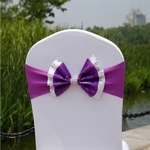 100 шт/партия свадебный стул пояс галстук бабочка чехол на стул с лентой кожаный стул перевязь Marious